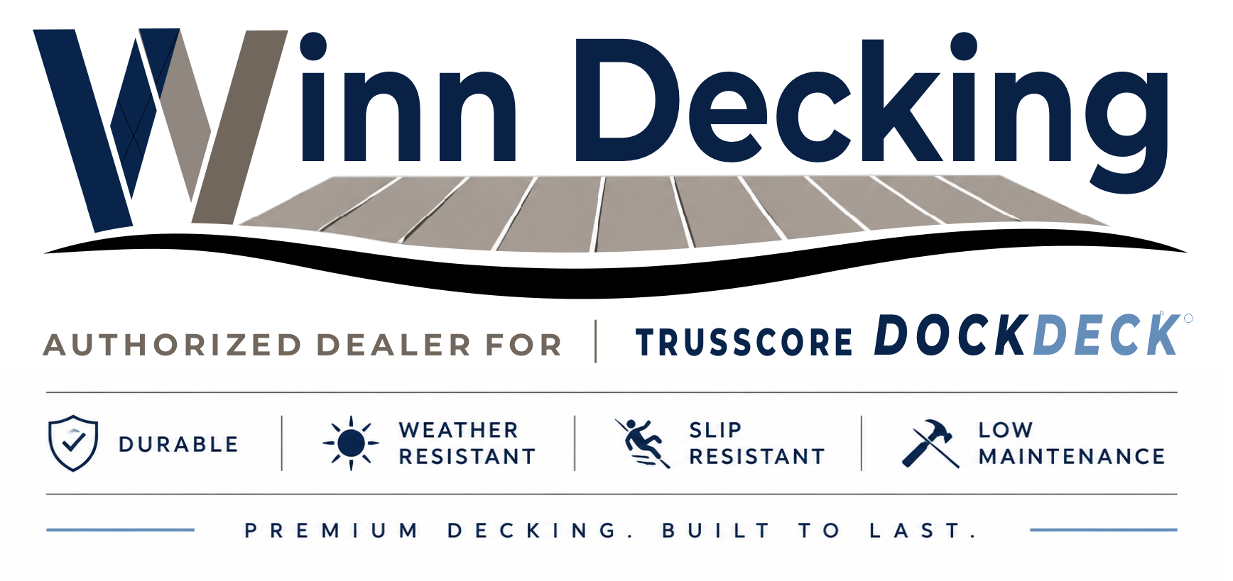 Winn Decking, authorized dealer for Trusscore DockDeck